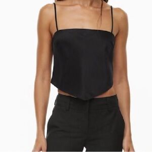 Aritzia Elektra Satin Camisole
Satin scarf blouse